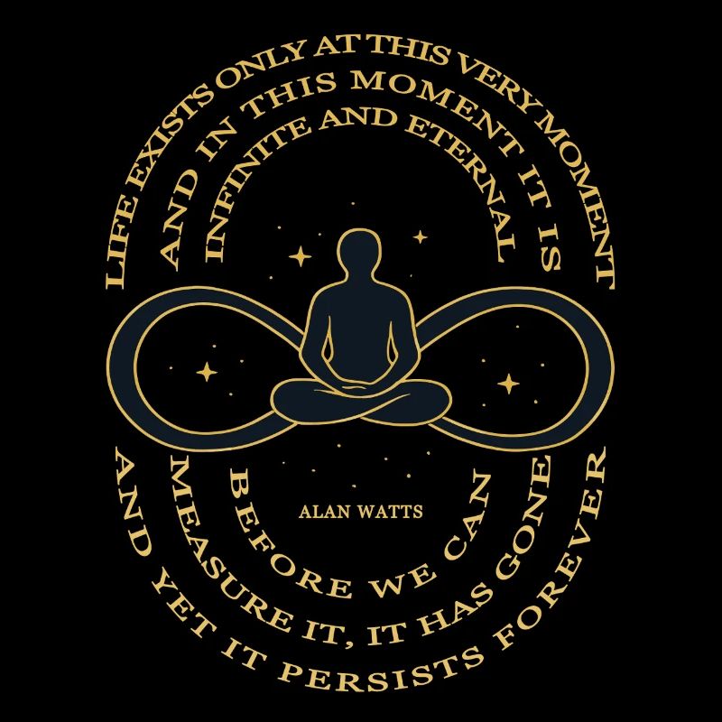 Alan Watts Time Infinity Tee