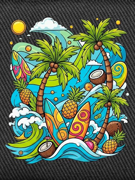 Tropical holiday pattern