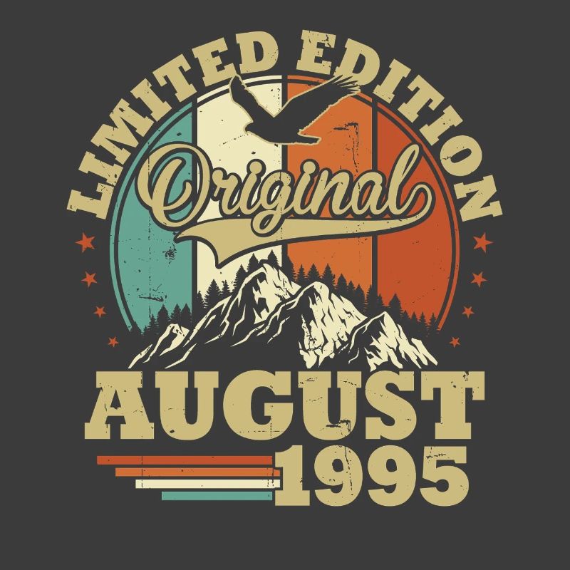 Original August 1995 Vintage Geburtstagsgeschenk