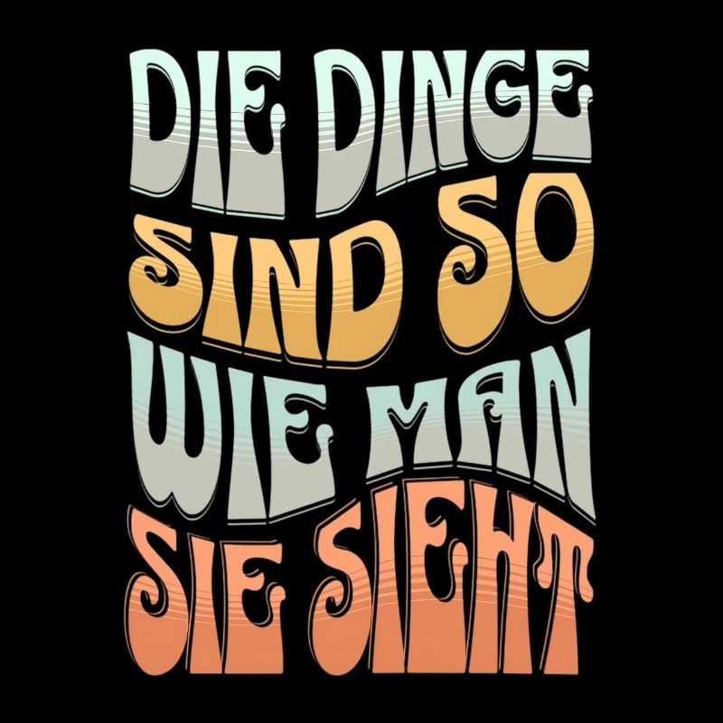 Perspektive Statement Spruch Shirt Retro Look