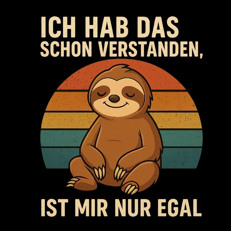 Faultier Spruch –ist mir nur egal