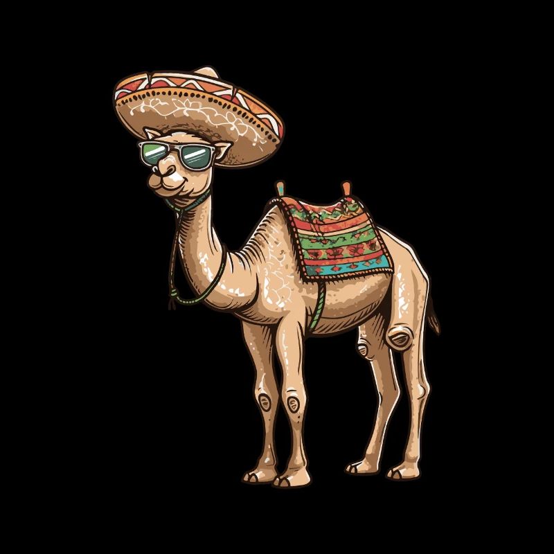 Kamel Comic Lustig Sombrero