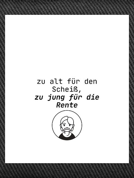 Alterssprüche Humor Design