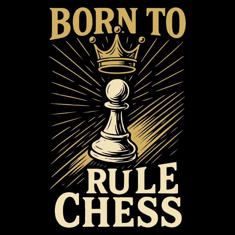 Born To Rule Chess Player Chess Club Fun