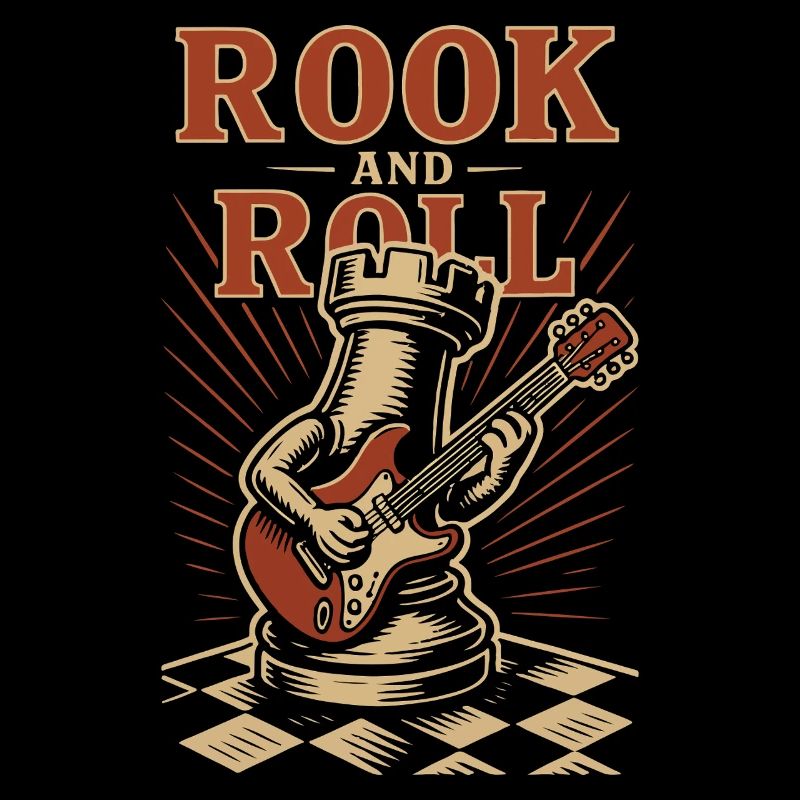 Rook And Roll Chess Player Board Game Fun