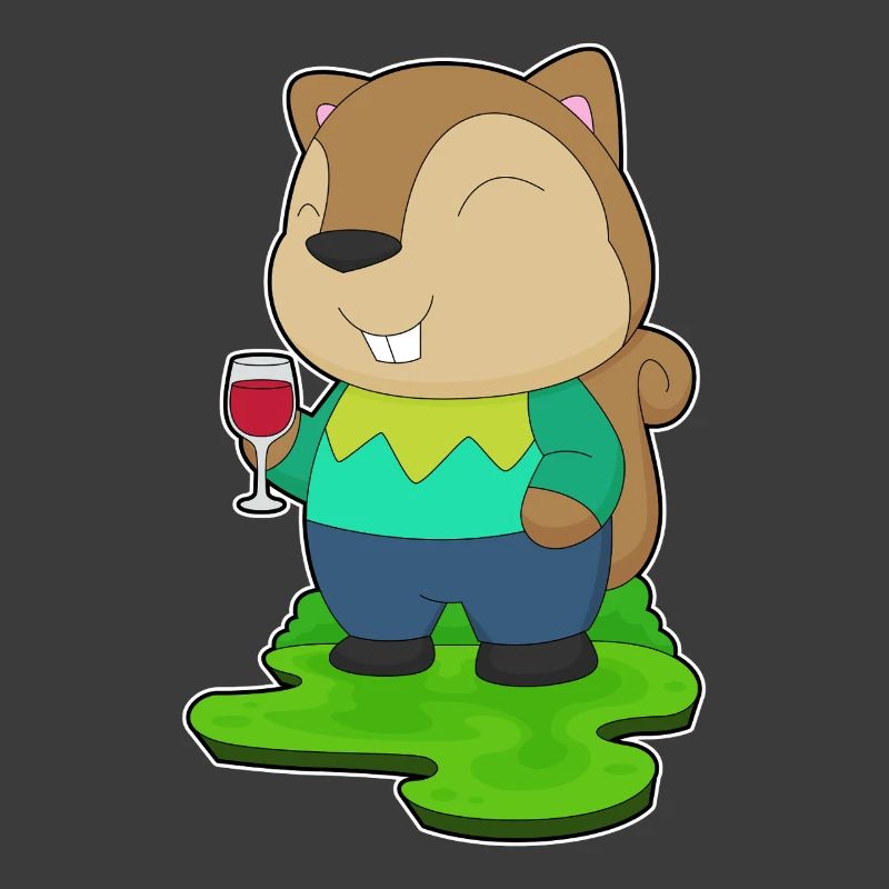 Eichhörnchen Rotwein