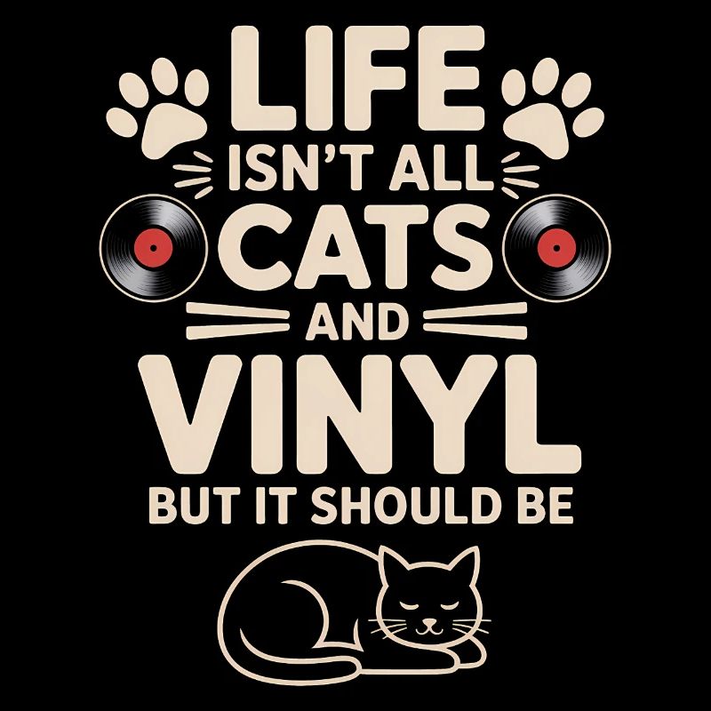 Vinyl Spruch Katzen Schallplatte Vinyl Geschenk