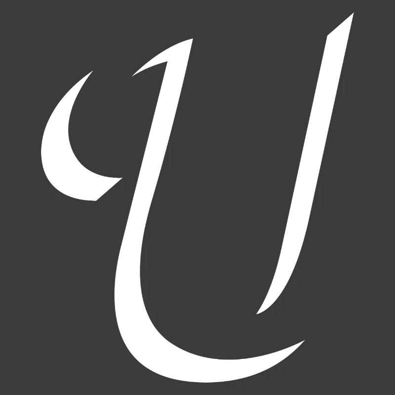 Elegant Letter U pattern with dynamic shape