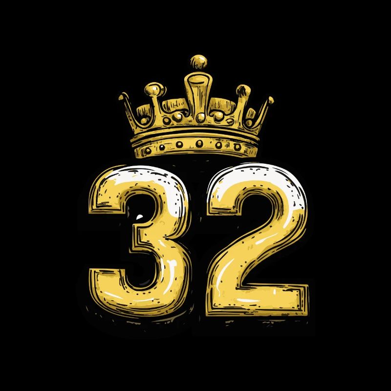 32 Zahl Krone