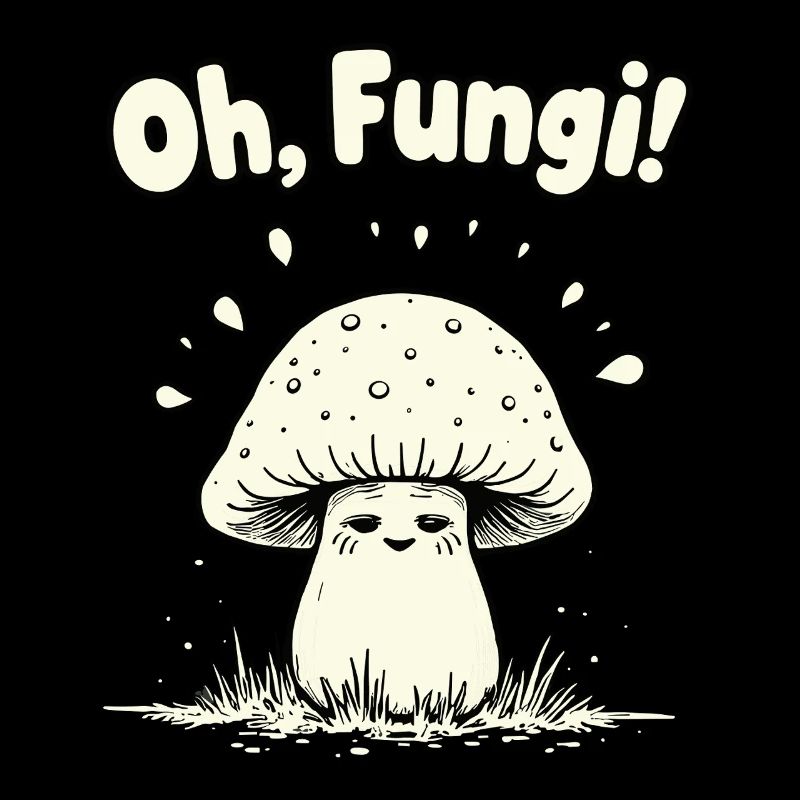 Oh, les champignons ! Champignon drôle