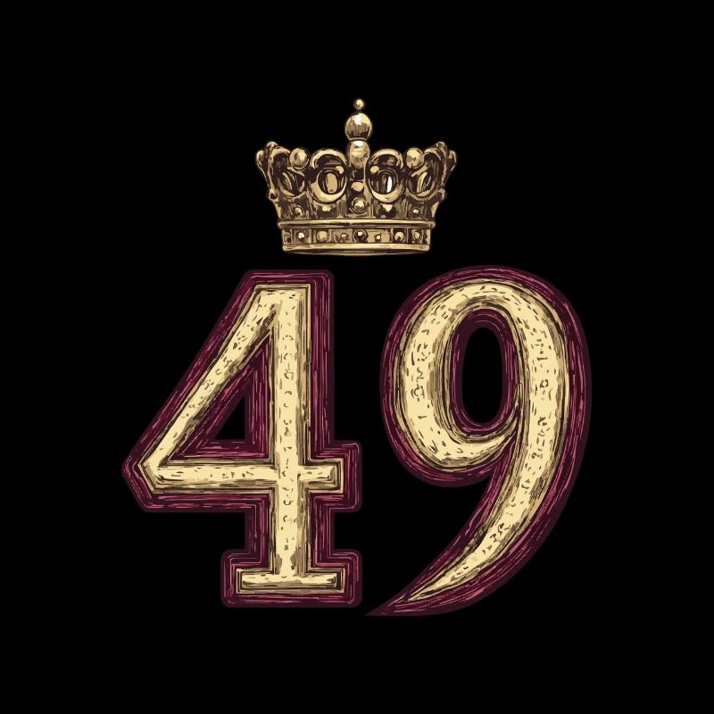 49 Zahl Krone