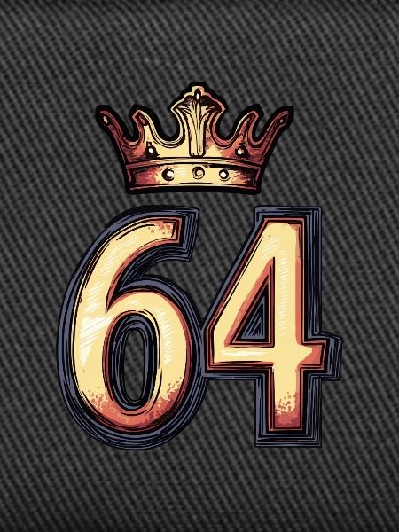 64 Zahl Krone