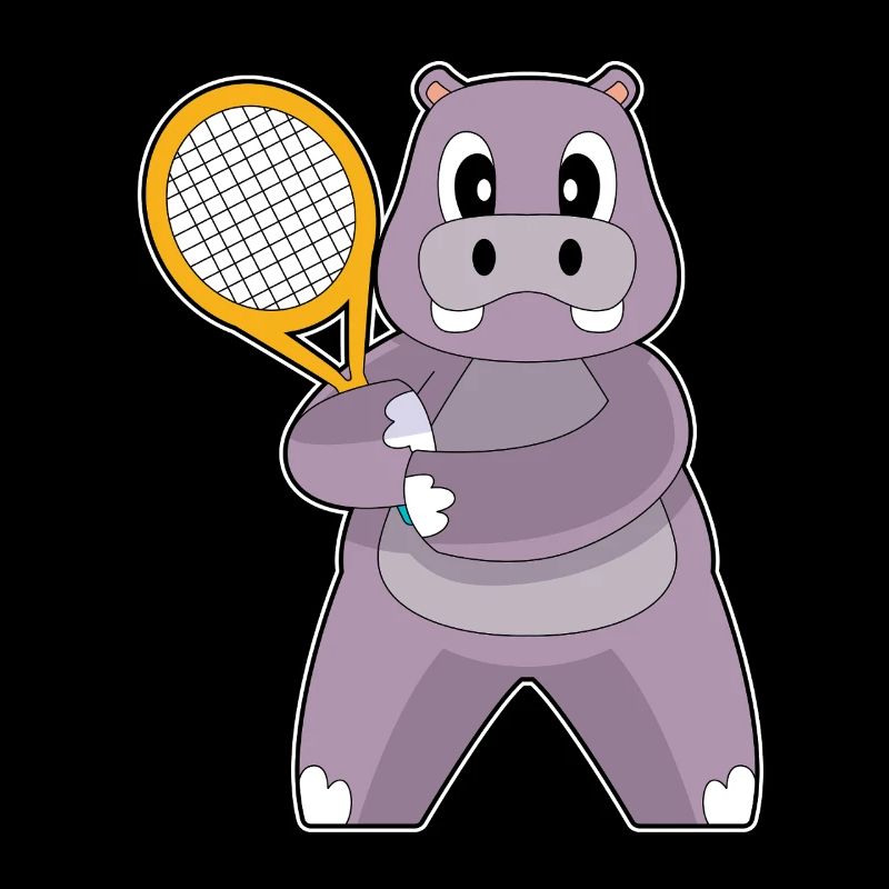 Nilpferd TennisTennisschläger