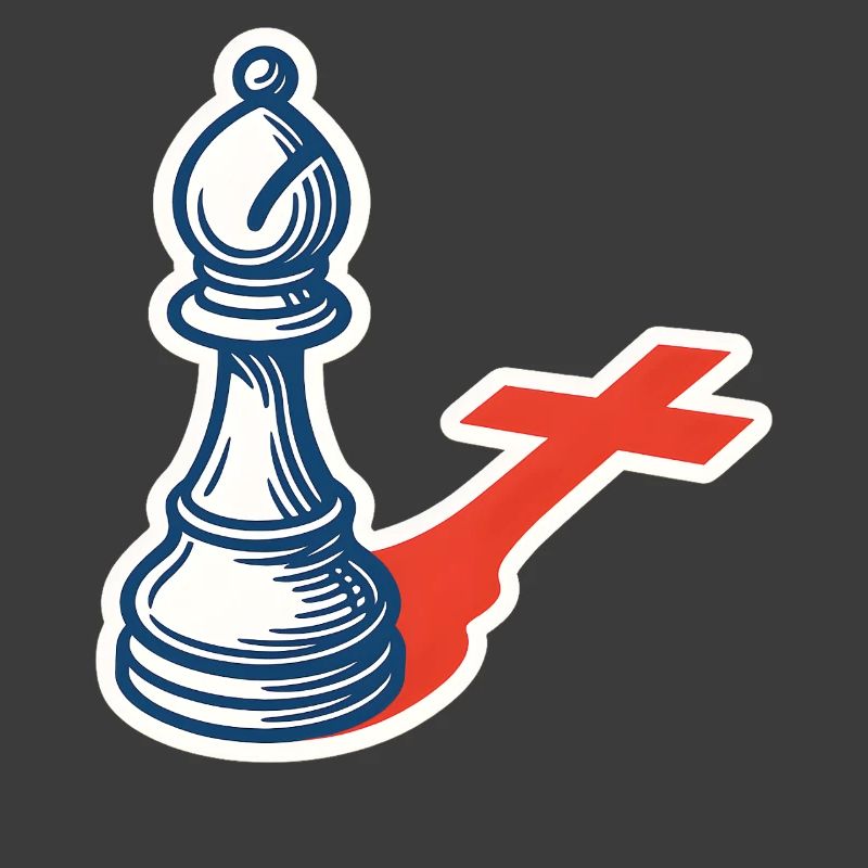Chess Player Funny Bishop Shadow Design