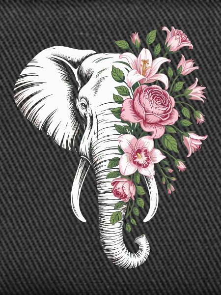 Blumiger Elefant