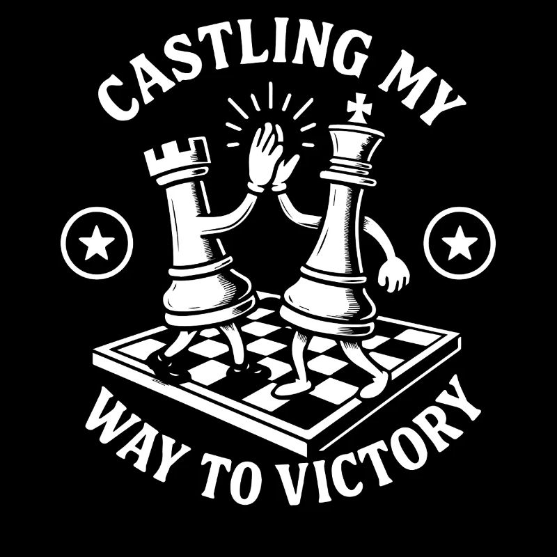 Castling on the Way to Victory Chess Player Fun