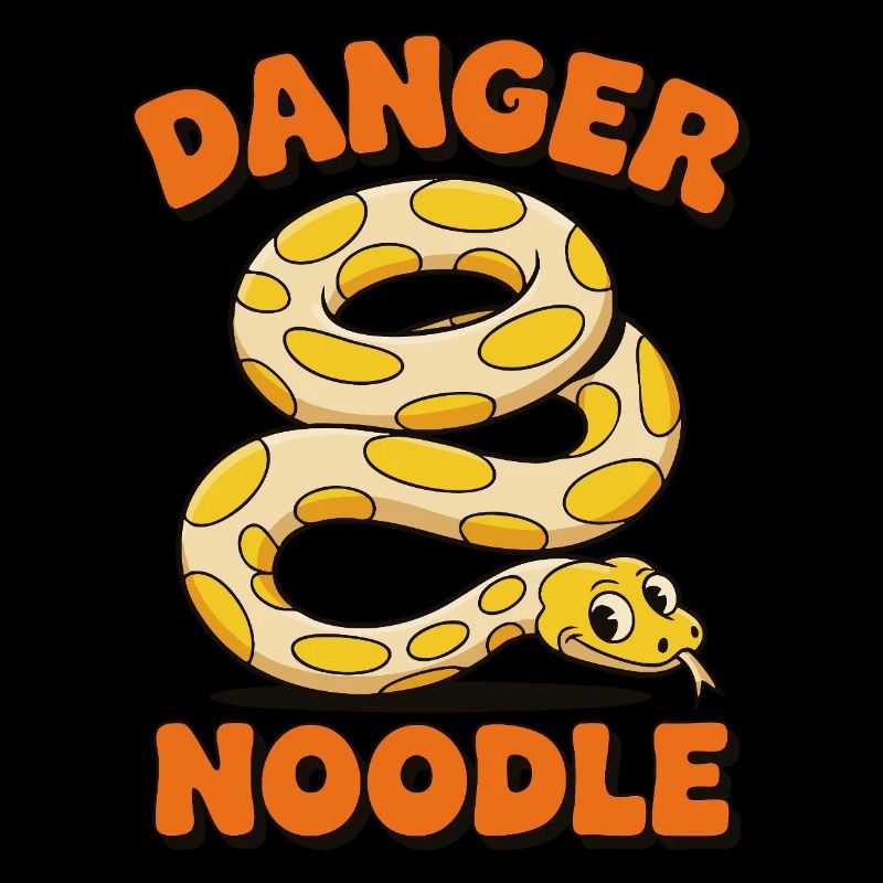 Danger Noodle - Conception de serpent amusante