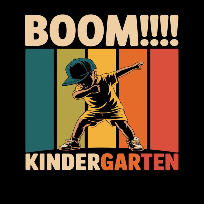 Funny Kindergarten Dab Design for Kids