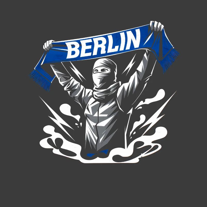 Stylized Neon Graffiti Berlin Scene