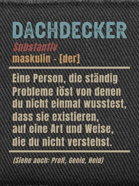 Dachdecker Bedeutung Definition Dachdeckermeister