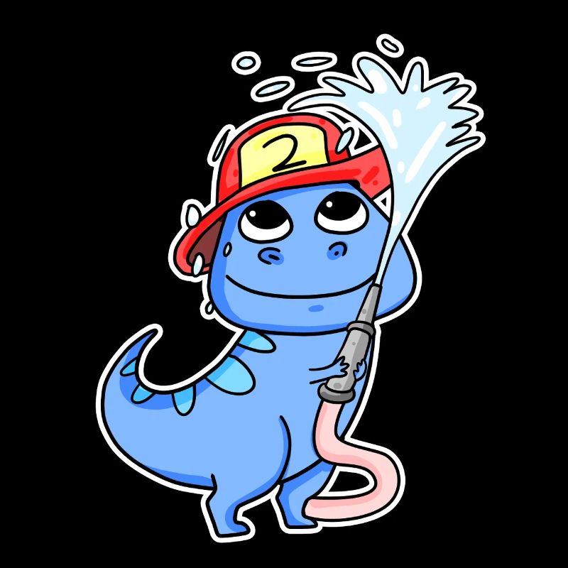 Motif Dino Pompiers