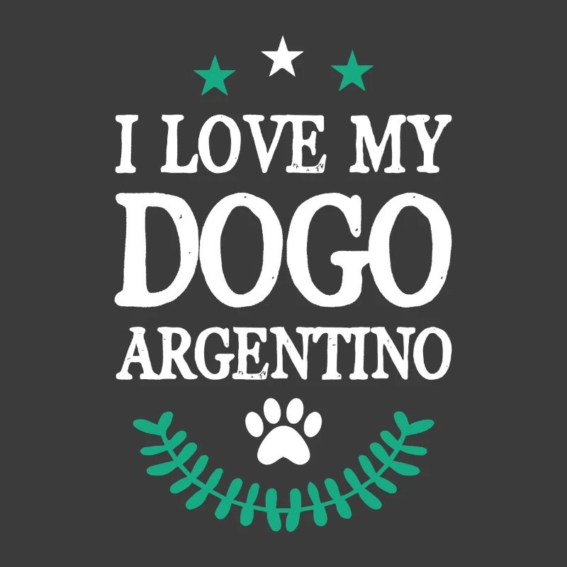 Chien Argentin Love Déclaration Design