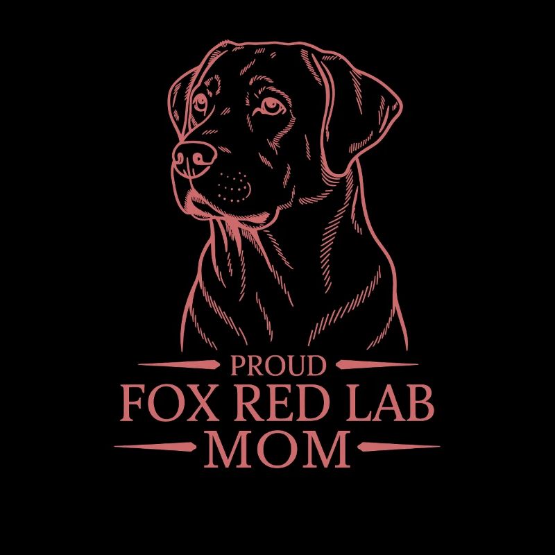 Proud Fox Red Lab Mom