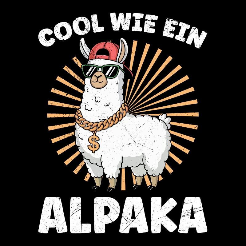 Éventail d’alpaga COOL COMME UN LAMA D’ALPAGA Drôle