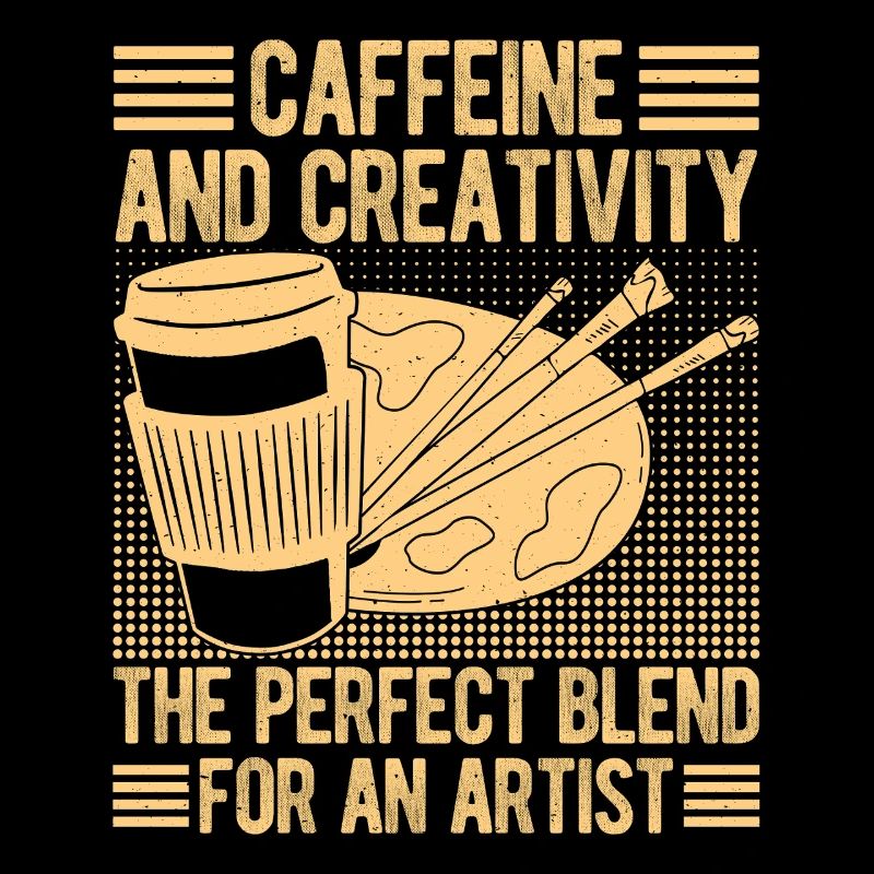 Artist Painter Graphic Caffeine & Creativity Art