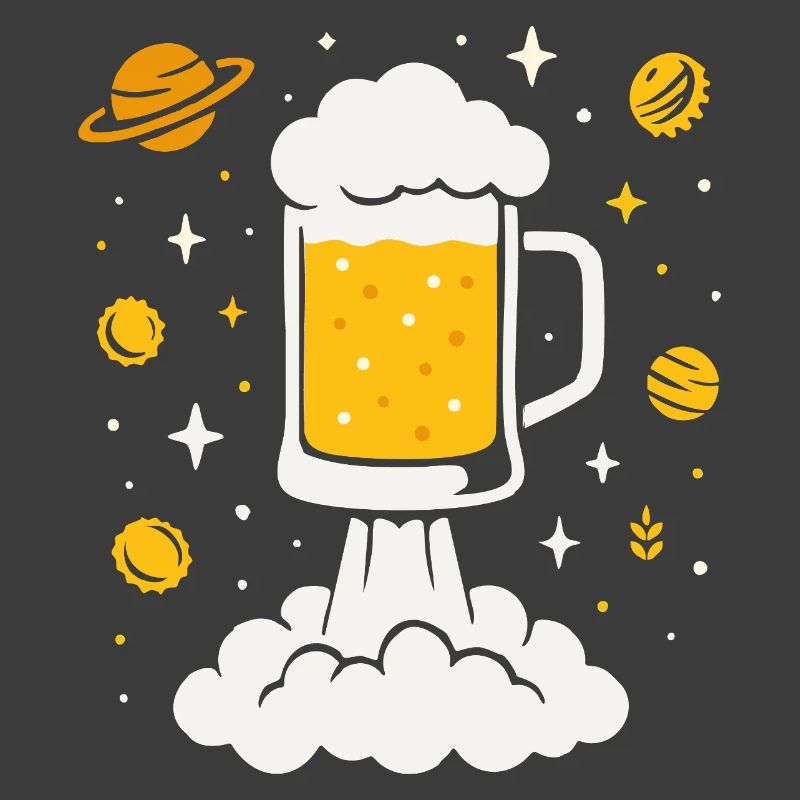 Fusée à bière dans l’espace