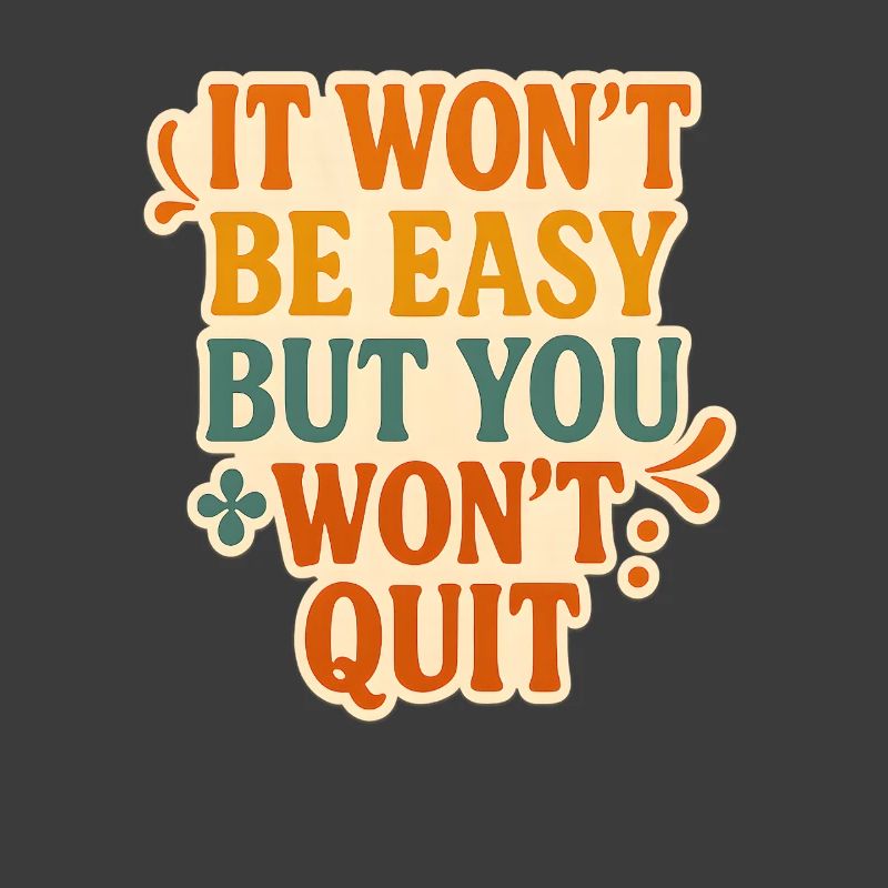 Conception typographique de motivation persistante