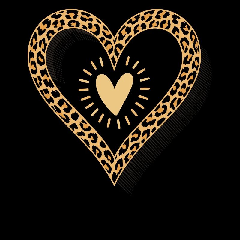 Leopard Print Heart