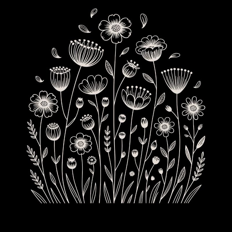 Verspieltes Blumenmuster