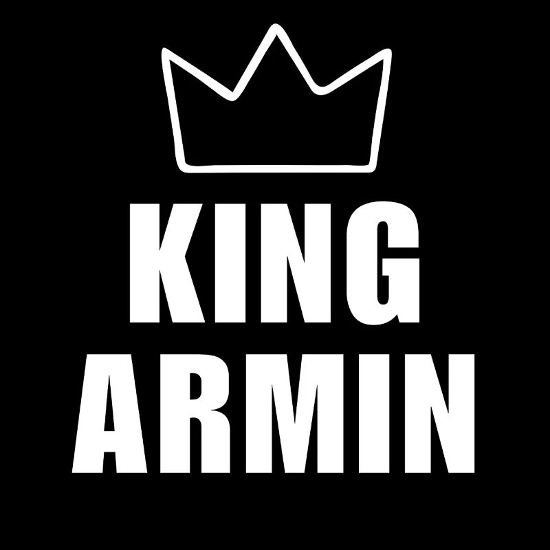 König Armin Krone Shirt – Name beginnt mit A