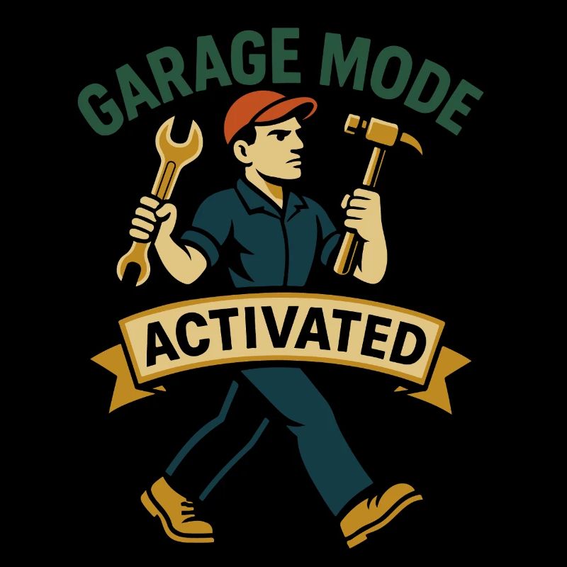 Garage Modus Aktiviert Mechaniker Lustiger Spruch