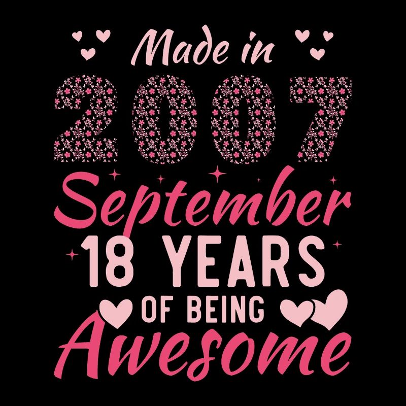 Septembre 2007 Anniversaire 18 Ans Pour Filles