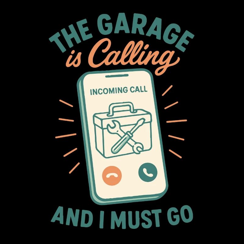 Die Garage Ruft Den Mechaniker Witziger Spruch