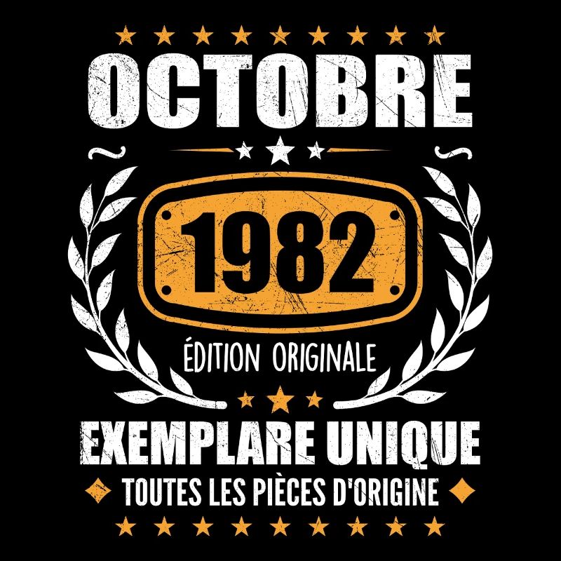 Vintage Octobre 1982, Cadeau Rétro Octobre 1982