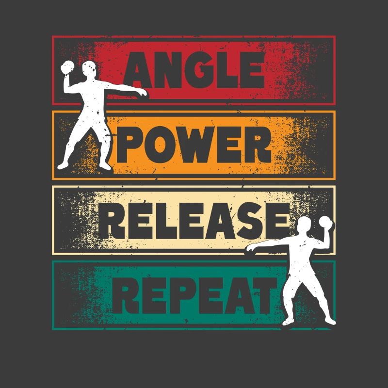 Lancer du poids Angle de lancer du poids Libération de puissance