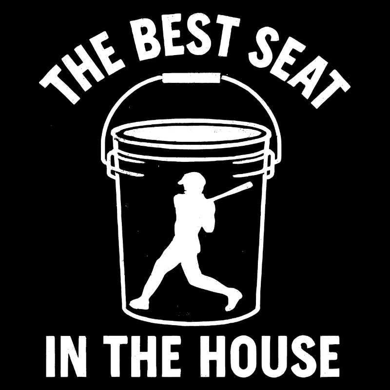Der beste Platz im Haus Bucket Dad Baseball Dad