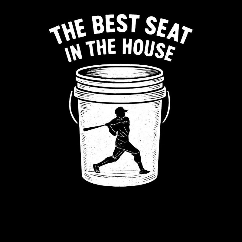 Der beste Platz im Haus Bucket Dad Baseball Dad