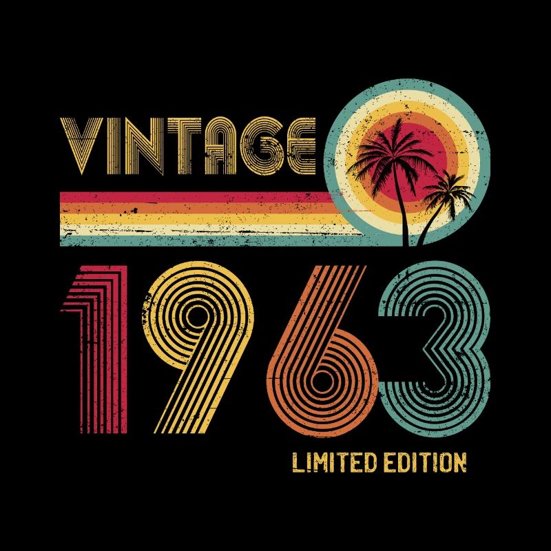 Retro 70s Inspired Vintage Number Design