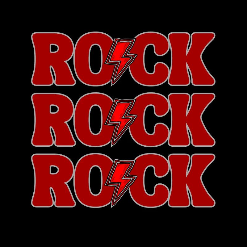ROCK Three Red Logos