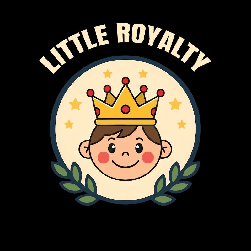 Petite royauté – Garçon mignon avec une couronne
