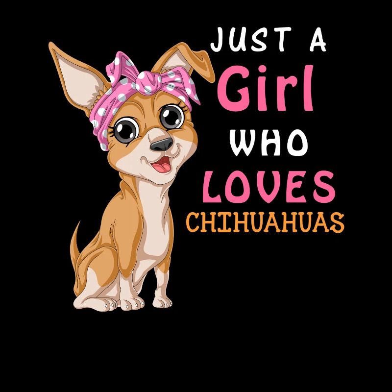 Nur ein Mädchen, das Chihuahua liebt