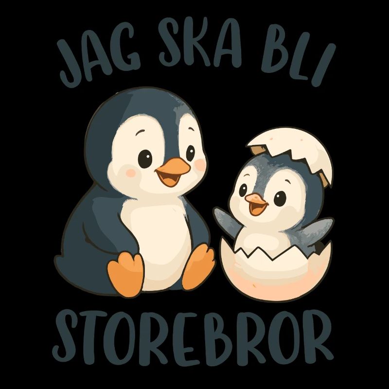 Großer Bruder, ich werde ein großer Bruder - Pinguin