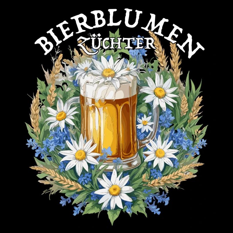 Beer flowers with chamomile and grain bartender
