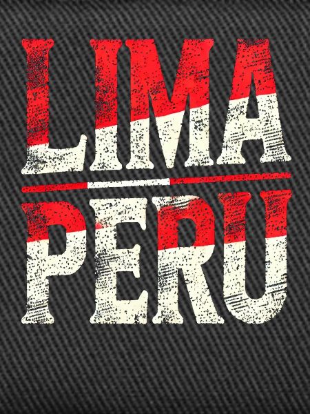 Lima Peru Retro Lettering