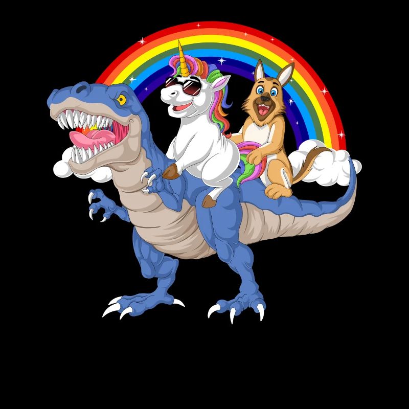 Deutscher Schäferhund Einhorn Abenteuer