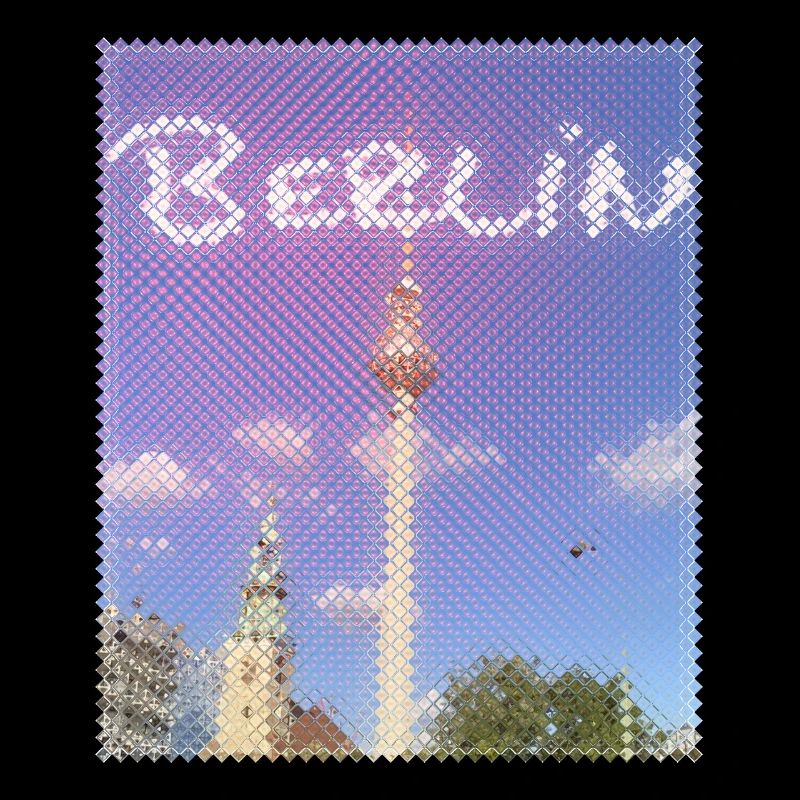 Design néon de la tour de télévision de Berlin